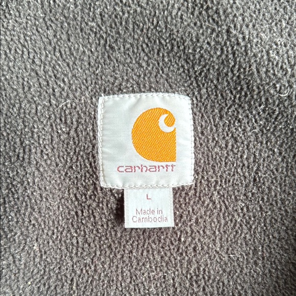 Carhartt Black Hooded Windbreaker Lightweight Jacket - Picture 2 of 7